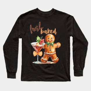 Fresh Baked Gingerbread Man with Bow Long Sleeve T-Shirt